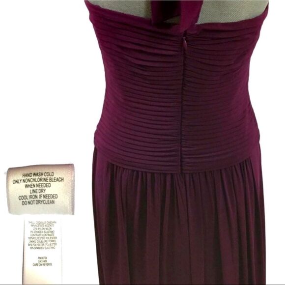 BCBG NWT Max Azria Gorgeous Evening Gown. Burgundy, Size 10. Strapless Maxi - Picture 4 of 5